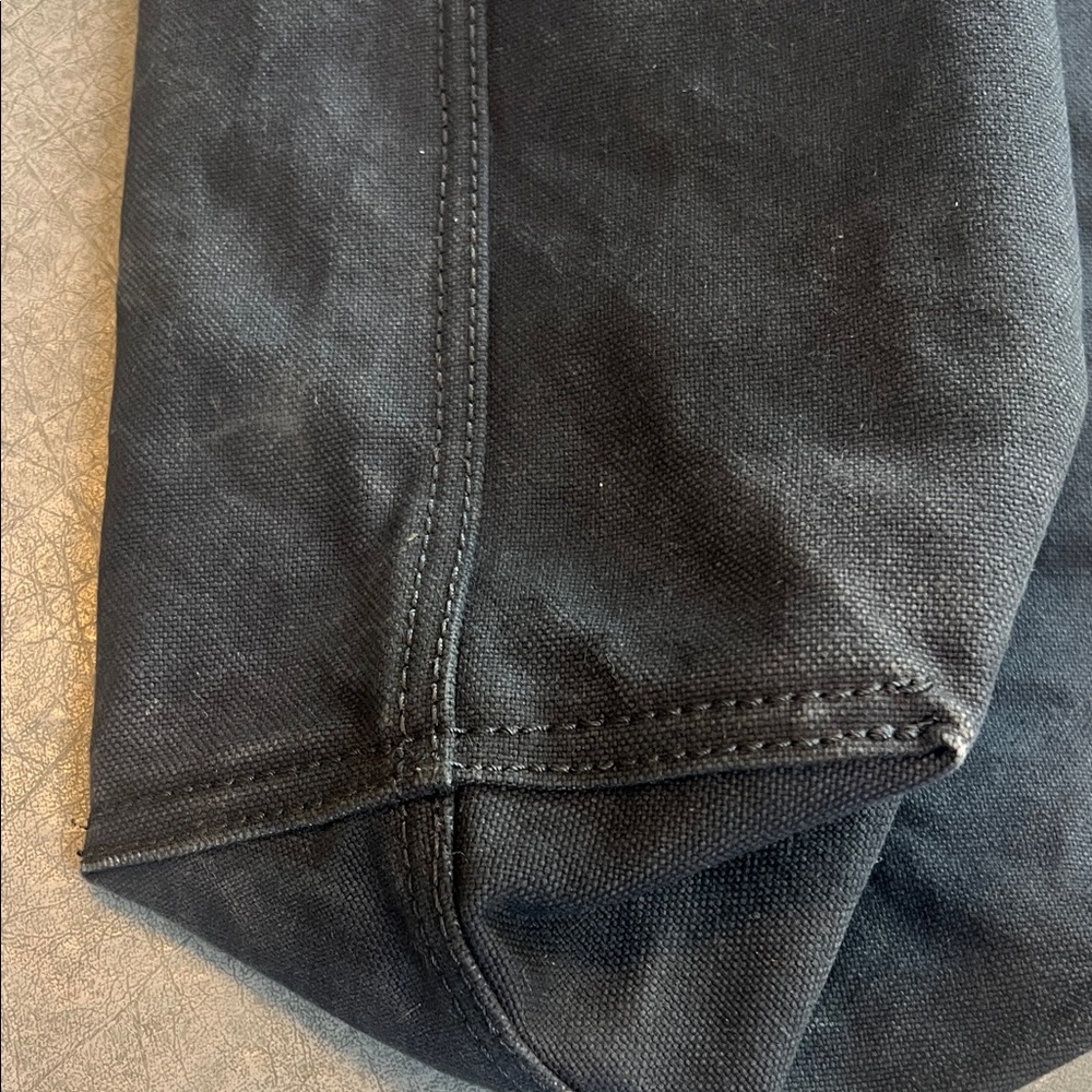 Black Tote Bag with Brown leather Straps by Madewell - Picture 4 of 6